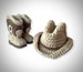 Cowboy Boots and Hat Baby Set 