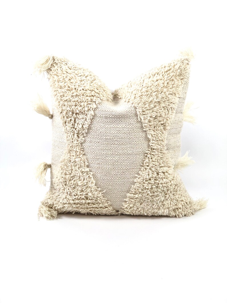 Cushion Cover With Tassels Decorative 20x20 Metallic Tassel Pillow | Pillows