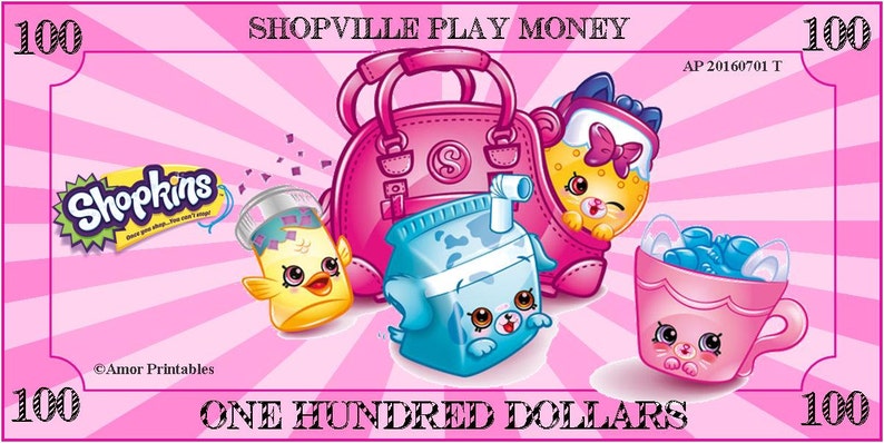 BUNDLE Play Money Shopkins Petkins Shopkins Party Party - Etsy