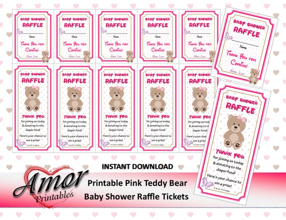 baby shower raffle tickets