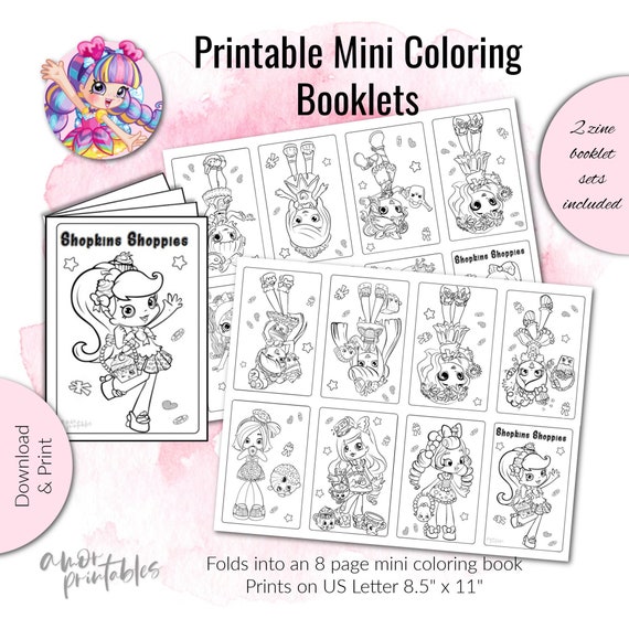 Shopkins Shoppies Mini Coloring Page Shopkins Shoppies Mini - Etsy Singapore