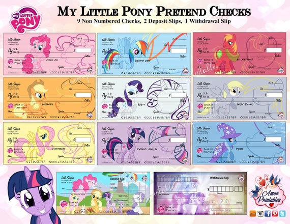 My Little Pony Play Money Pretend 