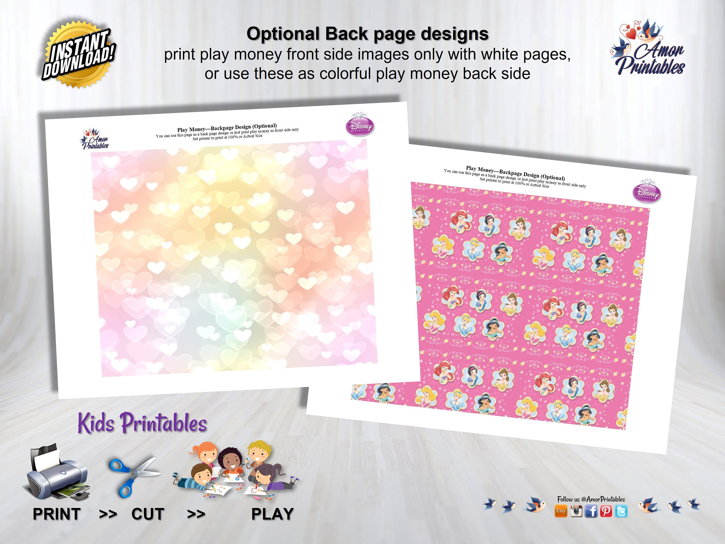 princess play money learning money rewards money pretend etsy