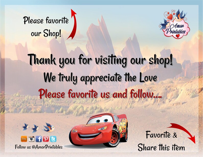 Disney Cars Pretend Credit Cards Membership Card Cars Etsy