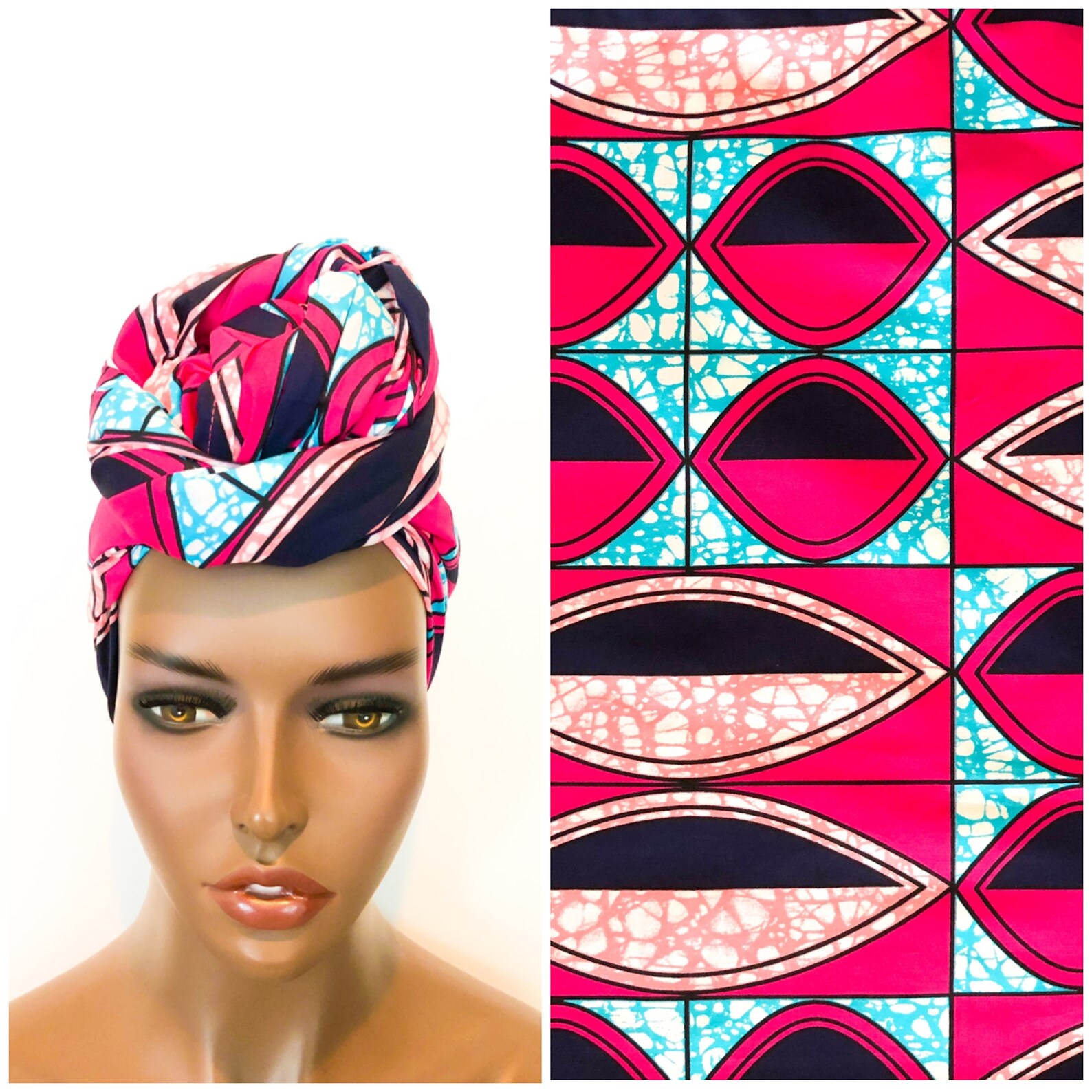 African Head Wrap /African Print Head Wrap /Turban/ African Etsy