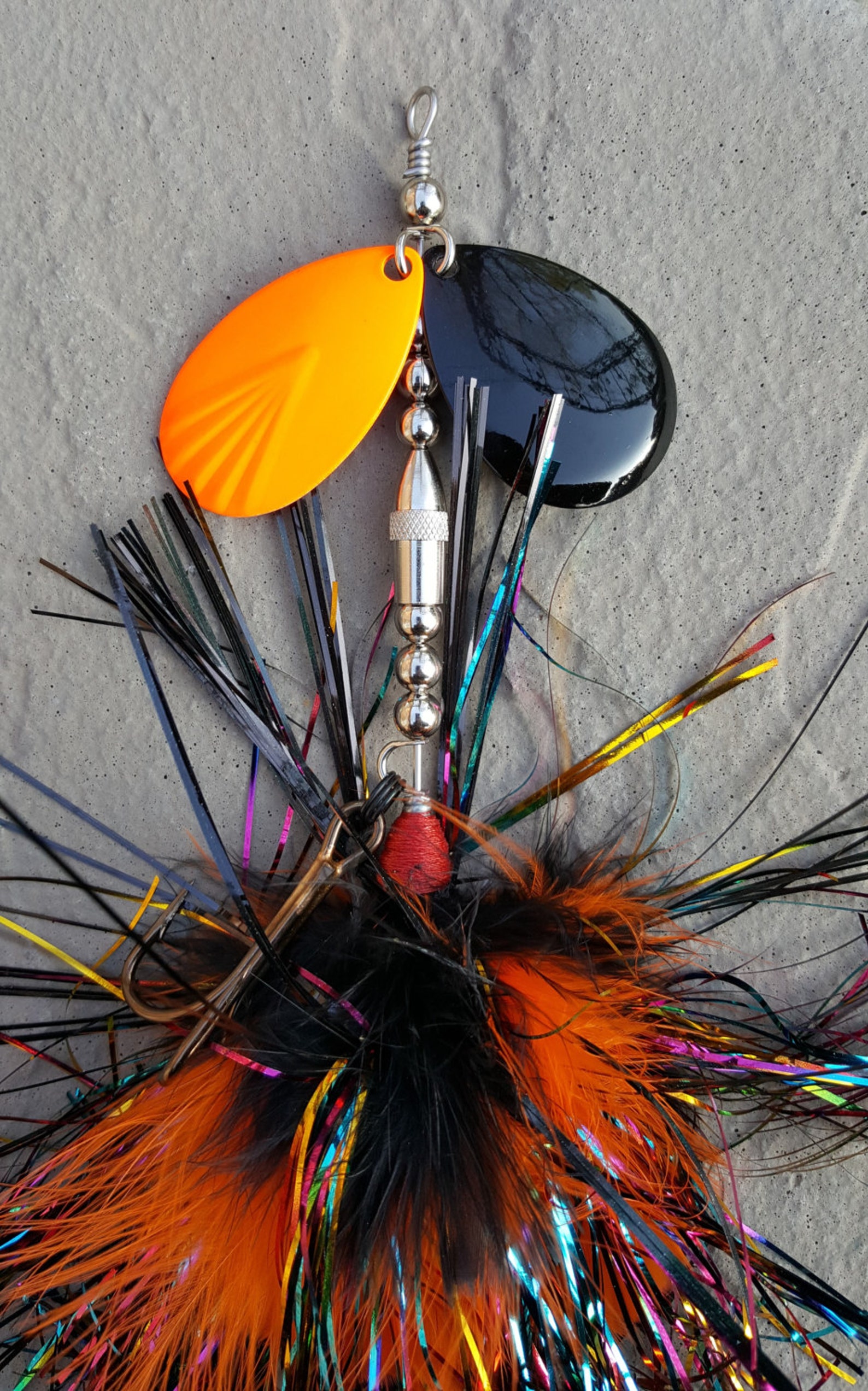 Bucktail Musky Lure Fishing Lure Marabou Bucktail Lure Etsy