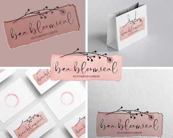 Personalisiertes LOGO Design, Logo Erstellung, Firmenlogo, Blumenladen, feminin