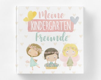 Freundebuch Kindergarten für Mädchen 21x21 cm