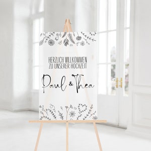 Hochzeit Willkommensschild Acryl weiß, individualisierter, XXL, Wedding, Acrylglac Schild