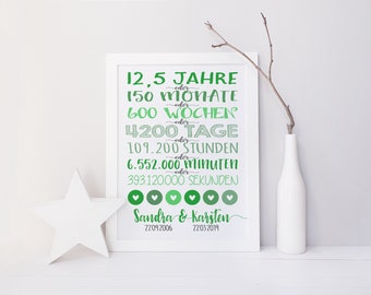 Parsley Wedding Wedding Day Picture Print A4 Gift Surprise