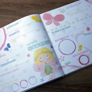 Friendship book kindergarten for girls 21 x 21 cm image 4