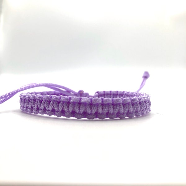 Lavender cord Bracelet, Lavender String Bracelet, Lucky Bracelet, Braid Bracelet, Yoga Bracelet, Simple Surfer Bracelet [Thin: Lavender 031]