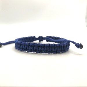 Royal Blue cord Bracelet, Blue String Bracelet, Lucky Bracelet, Braid Bracelet, Yoga Bracelet, Simple Surfer Bracelet [Thin: Royal Blue 029]