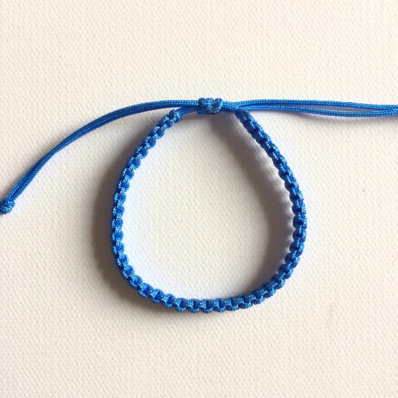 ★OAMC★ Rope Bracelet Blue 23E28OAB15METOA010400 Anchor on Rope Bracelet, Gold | Men's and Women's Bracelets