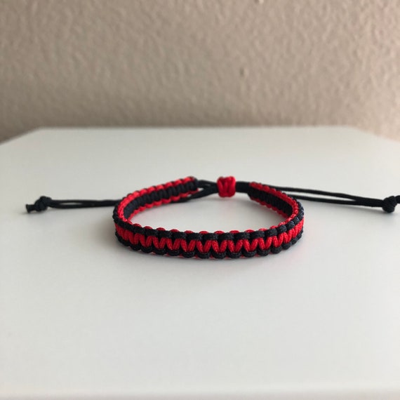 Black Cord Bracelet, Black String Bracelet, Lucky Bracelet, Braid Bracelet,  Yoga Bracelet, Simple Surfer Bracelet thin: Black Cord 006 