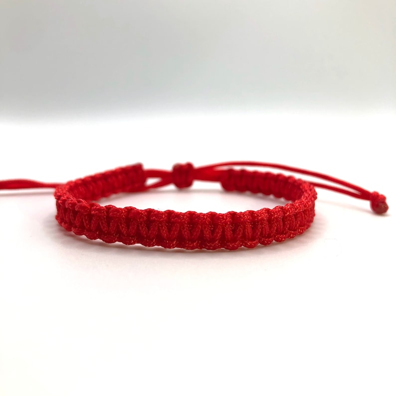 Red Cord Bracelet Red String Bracelet Red Lucky Bracelet Etsy