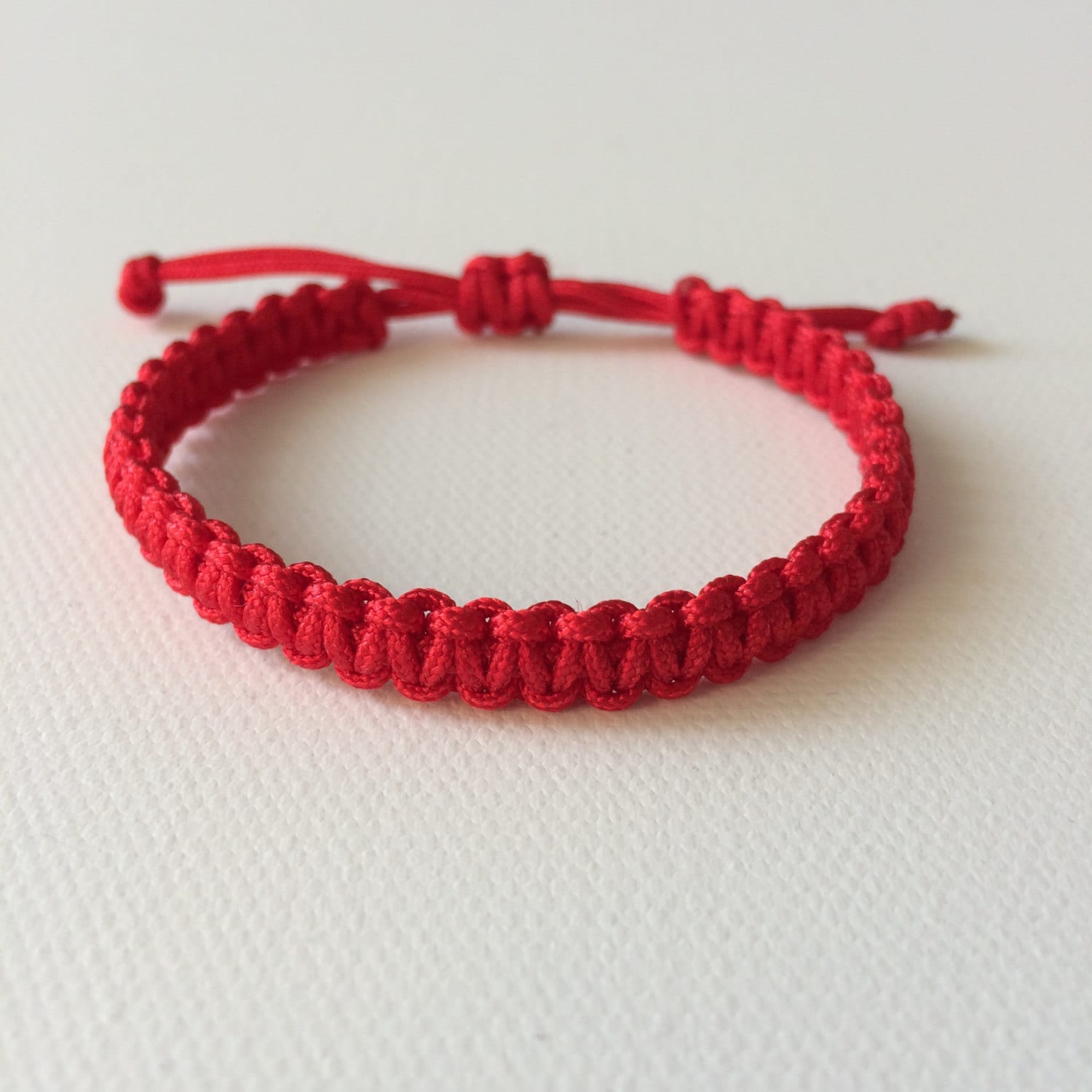 Red Cord Bracelet Red String Bracelet Lucky Bracelet Braid | Etsy