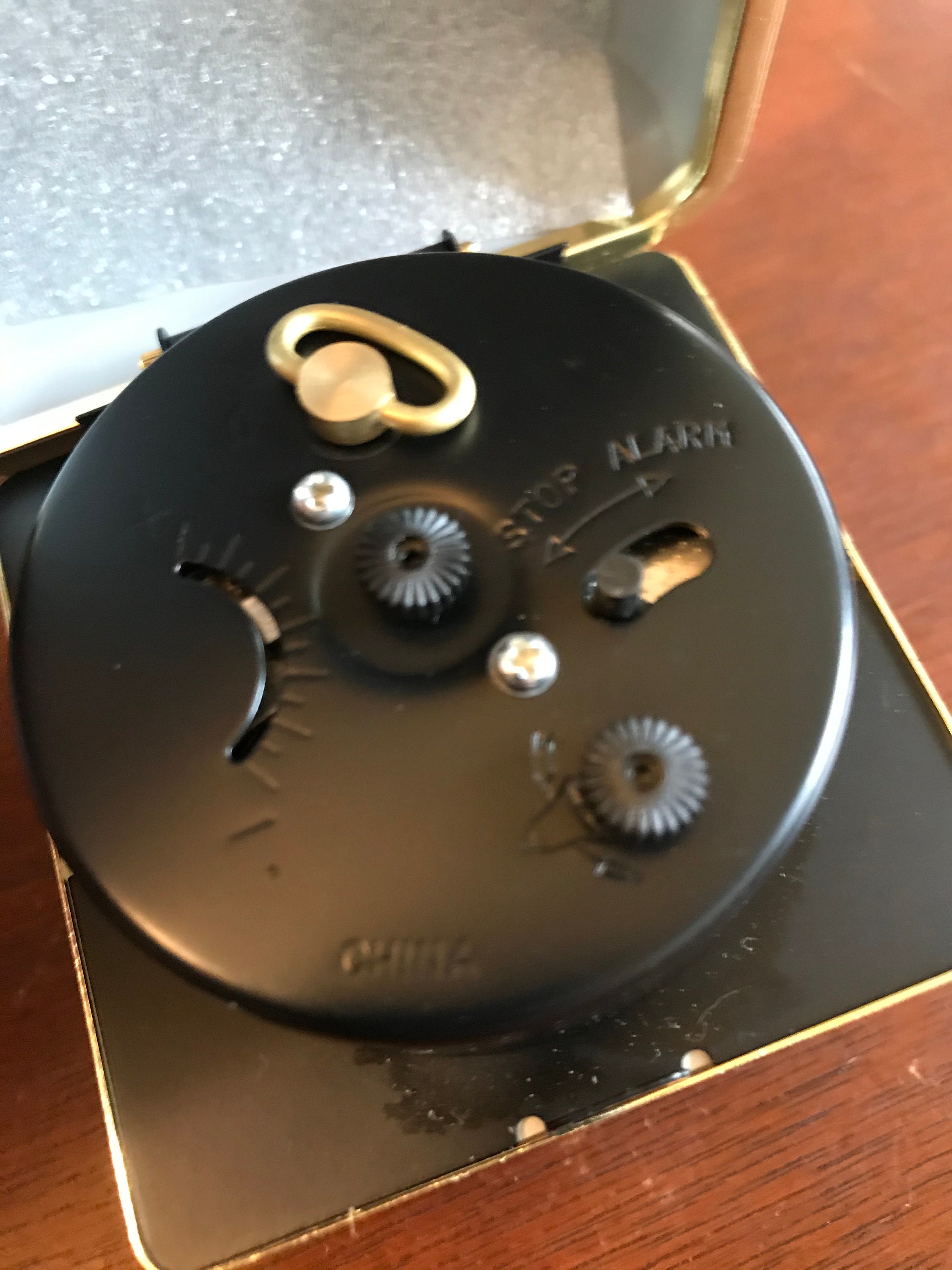 Bulova travel alarm clock wind up Etsy