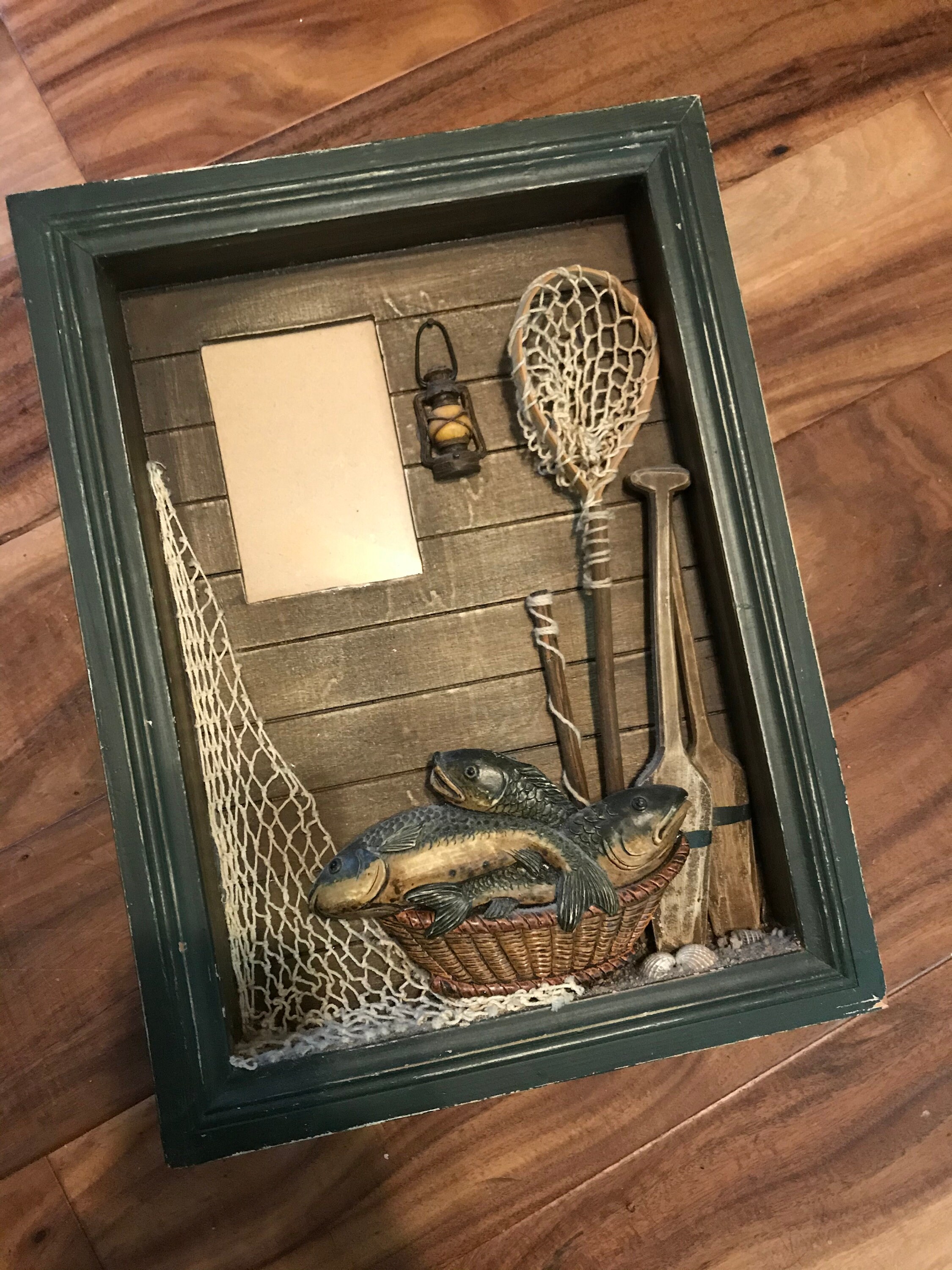 Fishing themed picture frame Etsy