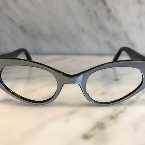 Beautiful Blue Vintage Cat Eye Glasses Retro Etsy