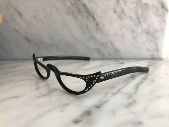 Vintage reading glasses black - image 1