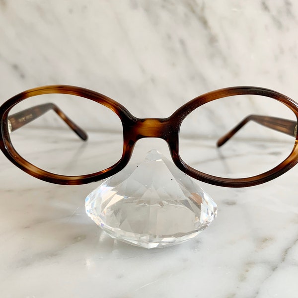 Unused Vintage Tortoise Oval Glasses