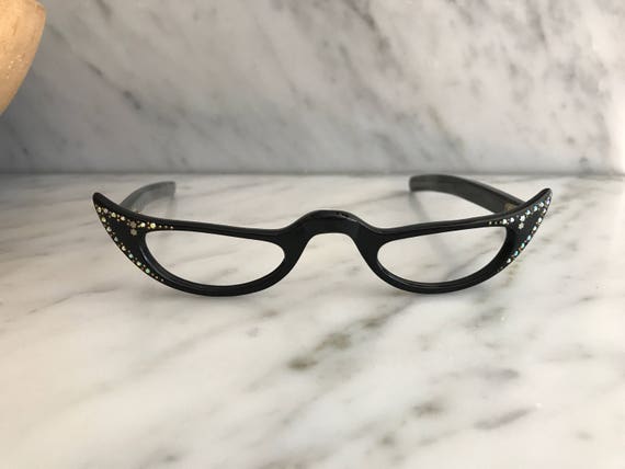 Vintage reading glasses black - image 2