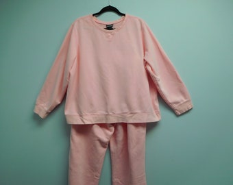 AS IS vintage 90s Joe Boxer Sweetie Pie Bear Teddy in Pajamas Hearts Novelty Print Cotton Quilting Crafting Fabric 44W