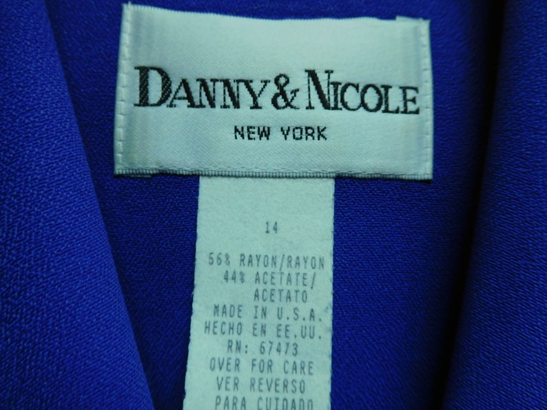 Vintage Danny /& Nicole Dressy Shirt Dress With Black Trim And Gold Buttons Detail Size 14 In Good Vintage Condition