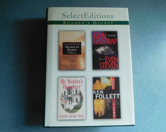 Vintage 2001 Readers Digest Select Editions Book: "The Rescue", "Even Steven", "My Mother's Daughter", & "Code To Zero" Excellent Condition
