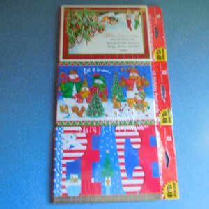 Cartes postales de Noël vintage par American Greetings Trois paquets de 10 non ouverts pour un total de 30 jamais ouverts ou utilisés !