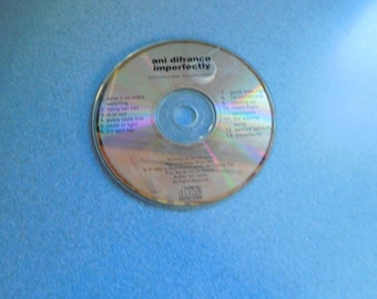 Vintage "Imperfectly" CD By Ani DiFranco From 1992 No Case Included In Used Vintage Condition