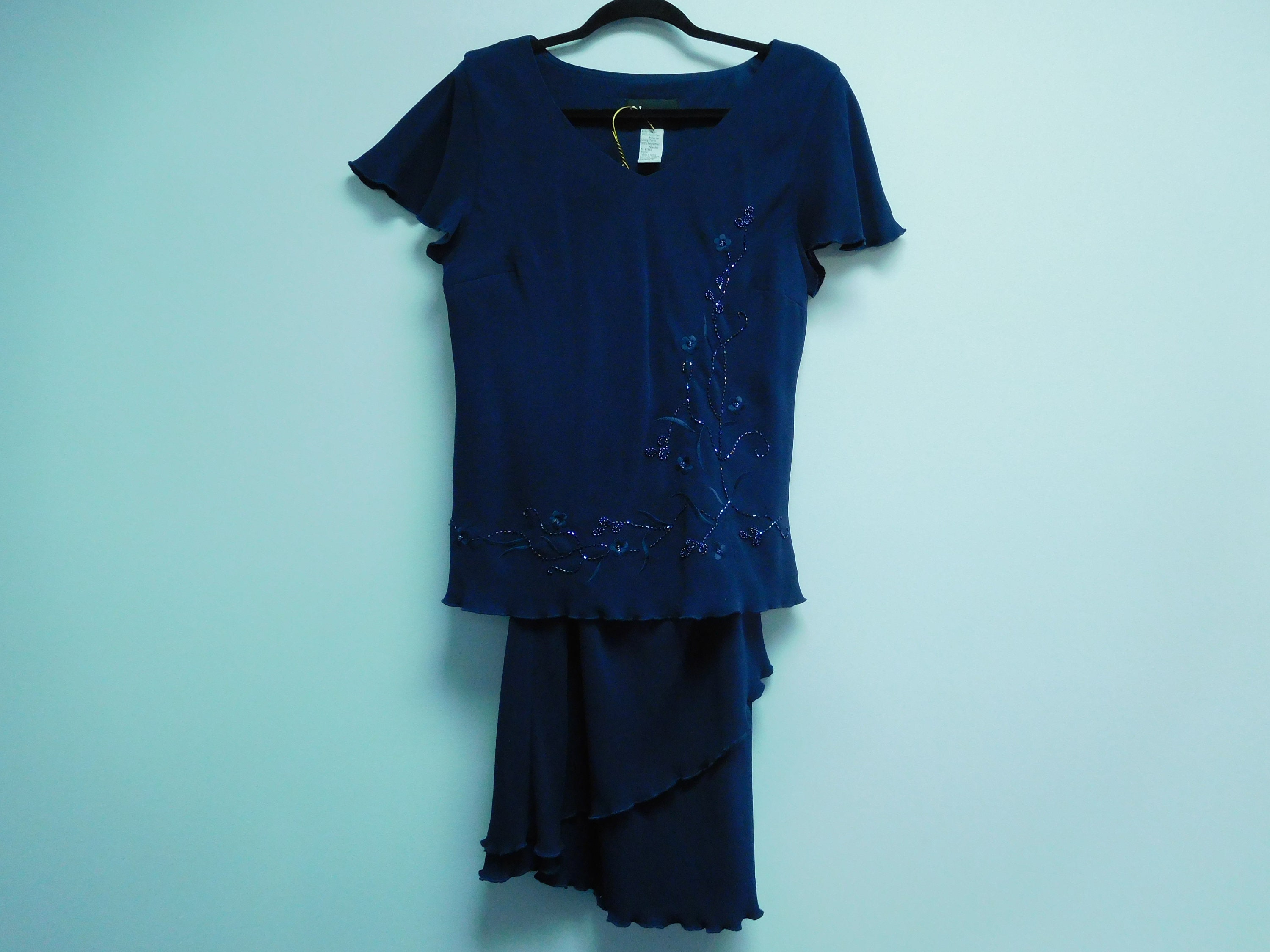 button front blue dress Rachel Riley Button Front Dress Blossom Blue main image 1