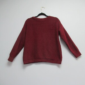 Vintage Cranberry Red Nubby Sweater - Dreamers Size S/M bild 6