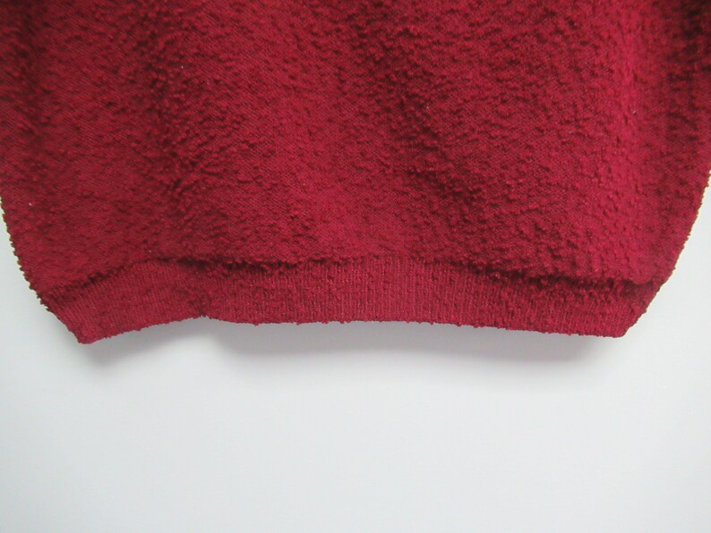 Vintage Cranberry Red Nubby Sweater - Dreamers Size S/M bild 5