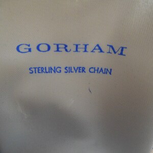 Vintage Gorham Sterling Silver Chain with Prism Crystal Balls 18 Inches image 2
