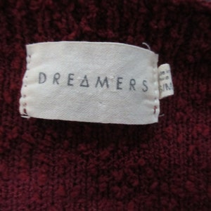 Vintage Cranberry Red Nubby Sweater - Dreamers Size S/M bild 9