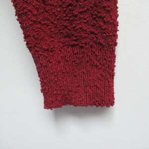 Vintage Cranberry Red Nubby Sweater - Dreamers Size S/M bild 4
