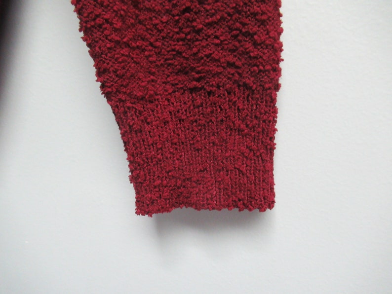 Vintage Cranberry Red Nubby Sweater - Dreamers Size S/M bild 4