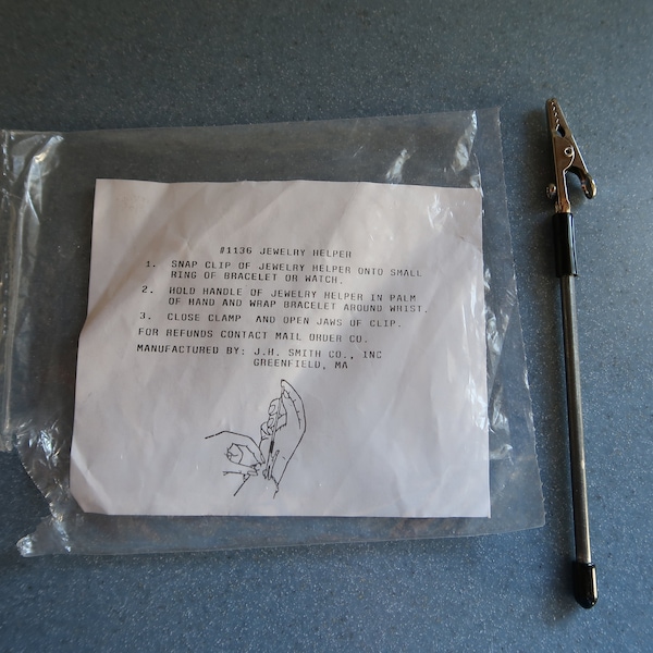 Vintage Jewelry Helper For Bracelets With Instructions In Original Package Like New