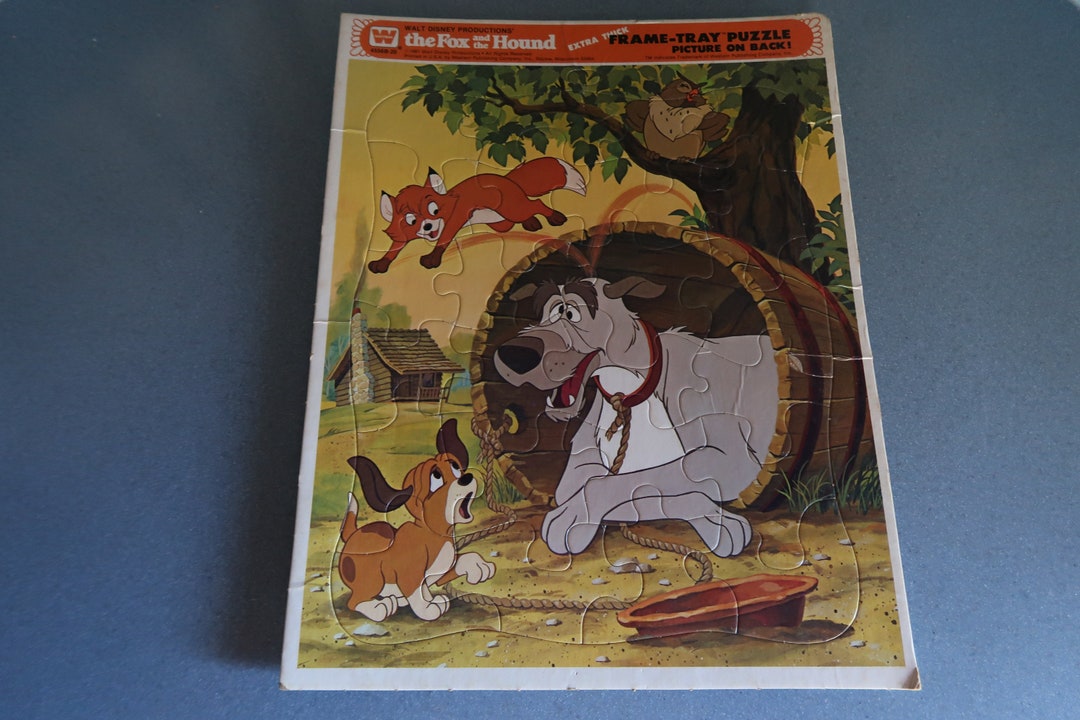 Vintage 1981 Disney's the Fox and the Hound Frame Tray Puzzle - Etsy