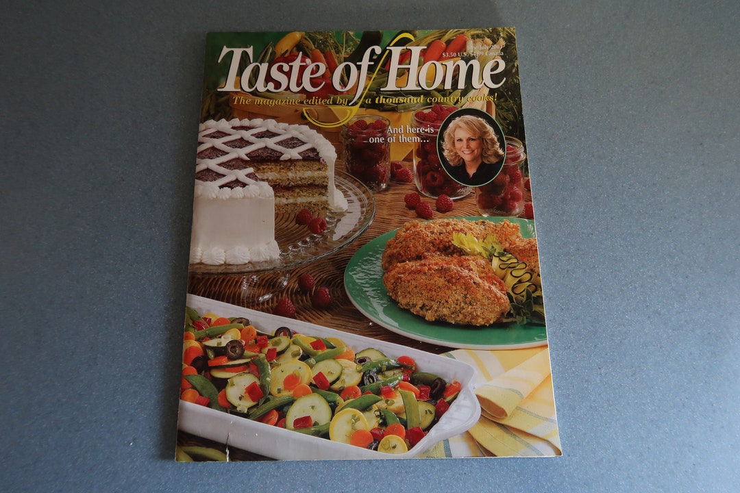 Vintage taste of Home Magazine June/july 2001 Etsy