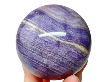 Silk Fluorite Sphere, Polished Fluorite, Crystal Sphere, Blue Fluorite Green Fluorite