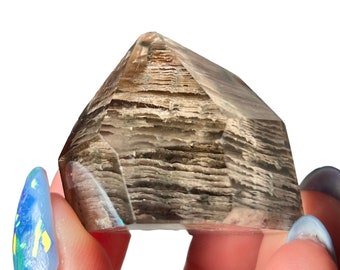 AAA High Grade Garden Quartz Freeform, High Quality, Lodolite, Ghost Phantom Inclusion Quartz Polished