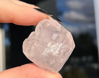 Różowy diamentowy kalcyt, surowy kalcyt, różowy kryształ, różowy kalcyt, tęczowy kalcyt, kamienie szlachetne, minerały, kryształy, Chiny