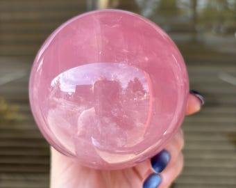 レア　高品質　newタイプ　ピンクオーシャンジャスパー　瑪瑙　スフィア Pink Ocean Jasper Sphere, Rare Pink Kabamby Jasper Sphere