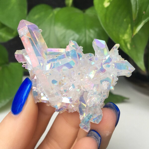 Opal Angel Aura Quartz Cluster