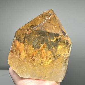 Citrine Tower, Honey Citrine, True Citrine, Real Citrine, Self Standing Citrine, Polished Citrine, Crystal, Mineral, Gemstone