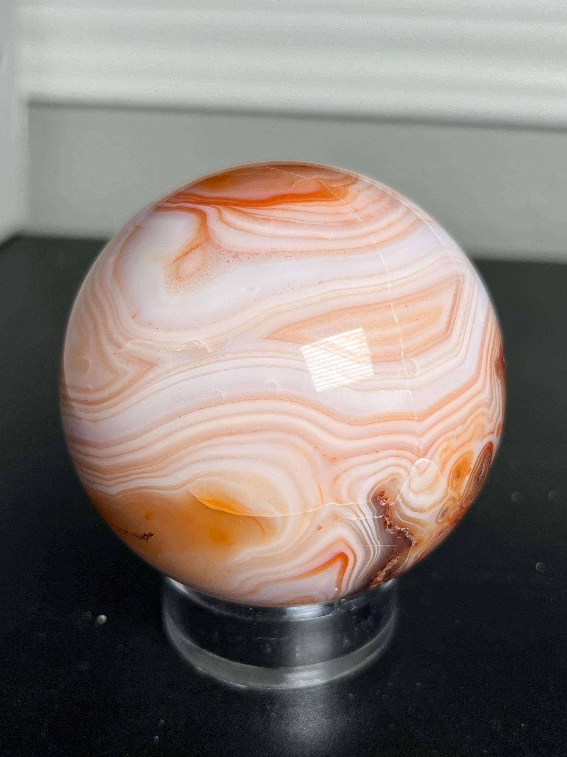 カーネリアン　スフィア Carnelian Sphere, Polished Carnelian Sphere Crystal, Mineral