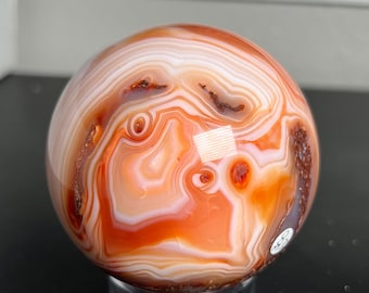 Carnelian Sphere, Polished Carnelian Sphere Crystal, Mineral